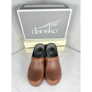 NEW Dansko XP 2.0 Waterproof Caramel Leather Clogs Women's Size 38 NIB